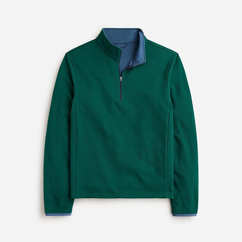 Graffiti Green Blue J.Crew Performance half-zip pullover with COOLMAX® technology | J.Crew Factory | SUJQT2436