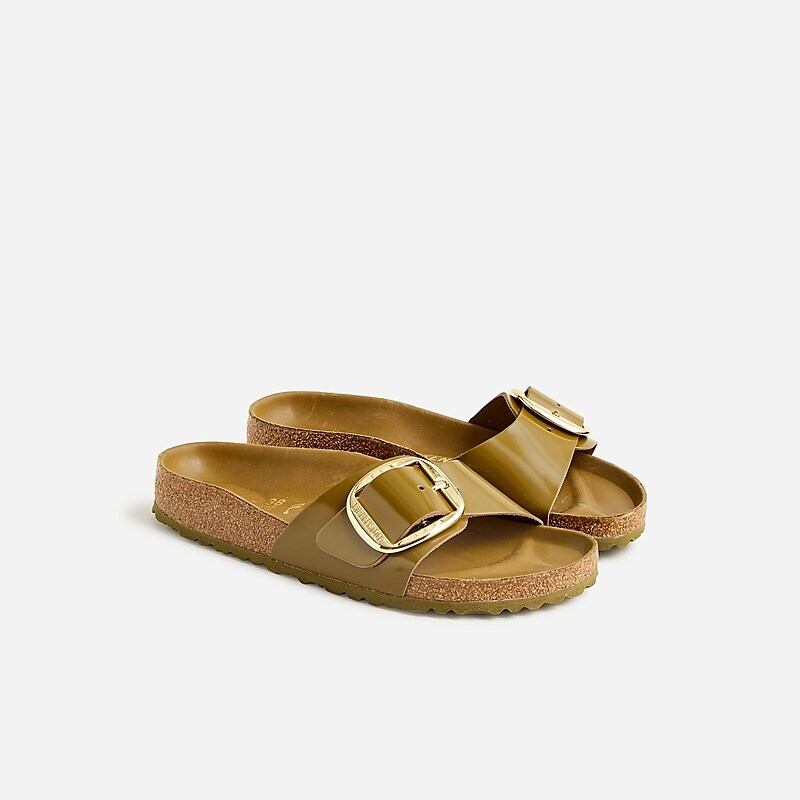 Green J.Crew Birkenstock® Madrid big-buckle sandals | J.Crew Factory | UGIWB8097