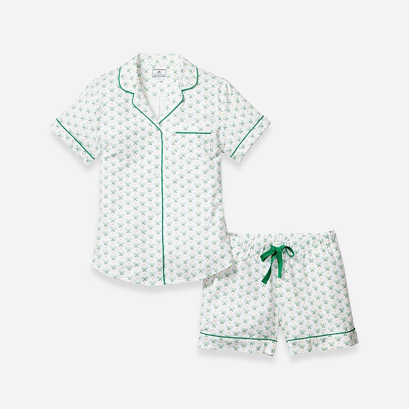 Green J.Crew Petite Plume™ short set | J.Crew Factory | QBUHT1274