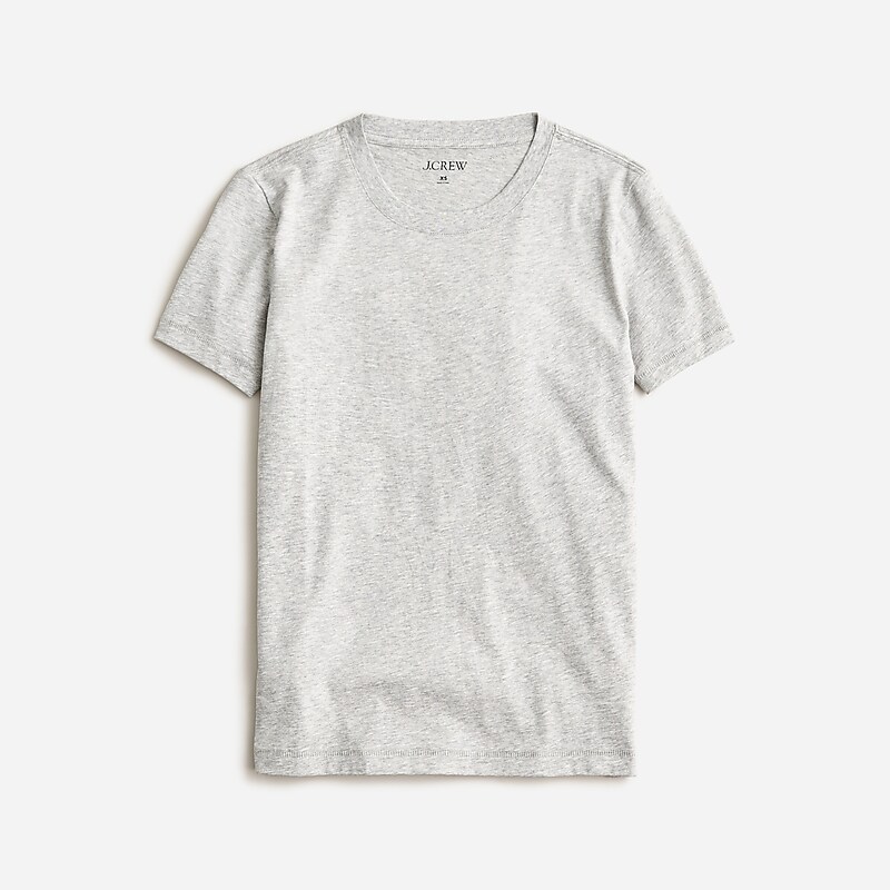 Grey J.Crew Pima cotton relaxed T-shirt | J.Crew Factory | EANSZ9537