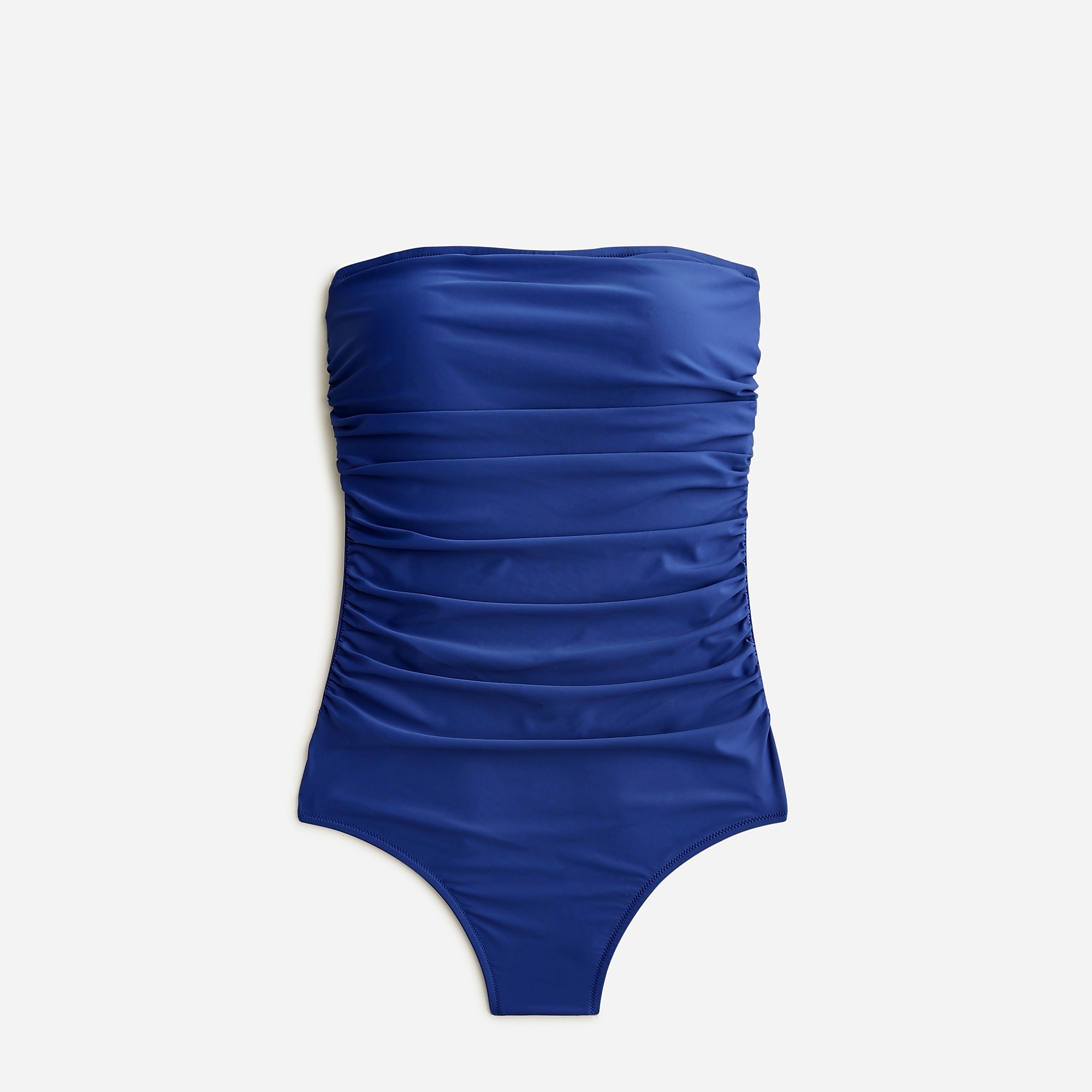 Harbor View J.Crew Ruched bandeau one-piece swimsuit | J.Crew Factory | UJPRH5879