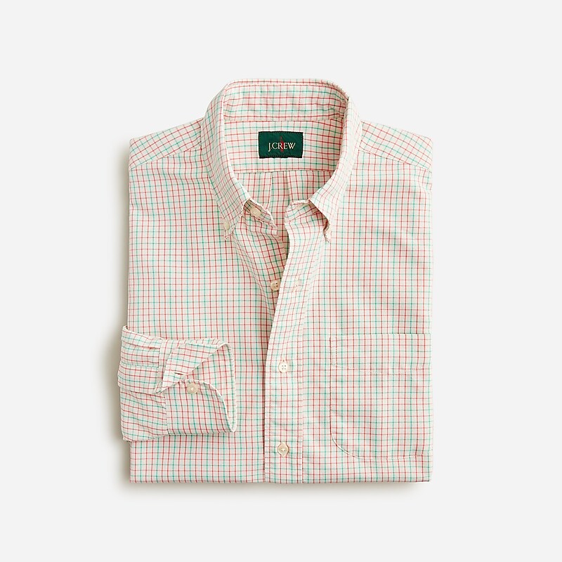 Harry Pink Green J.Crew Broken-in organic cotton oxford shirt | J.Crew Factory | OXQHS4806