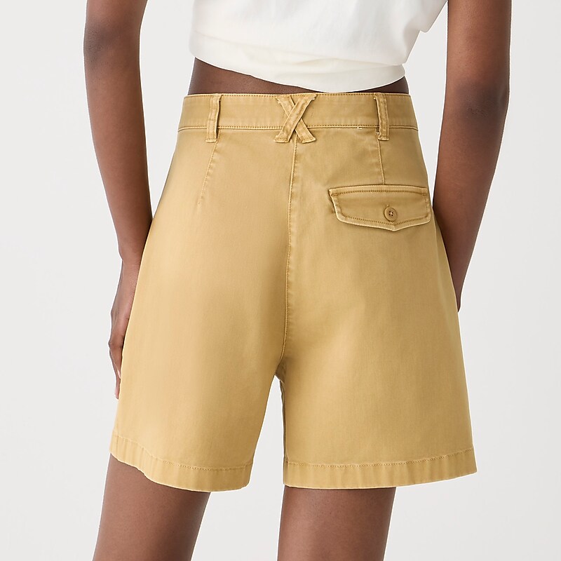 Honey Brown J.Crew Pleated capeside chino short | J.Crew Factory | PODIA9736