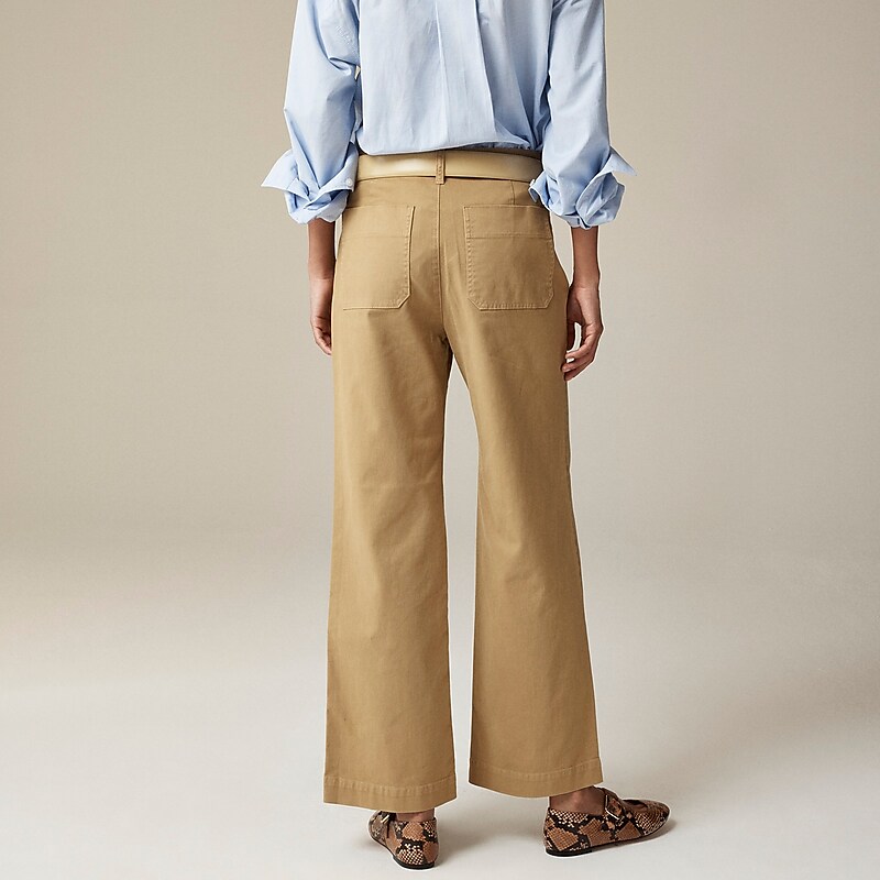 Honey Brown J.Crew Sailor slim wide-leg chino pant | J.Crew Factory | KJGXA1649