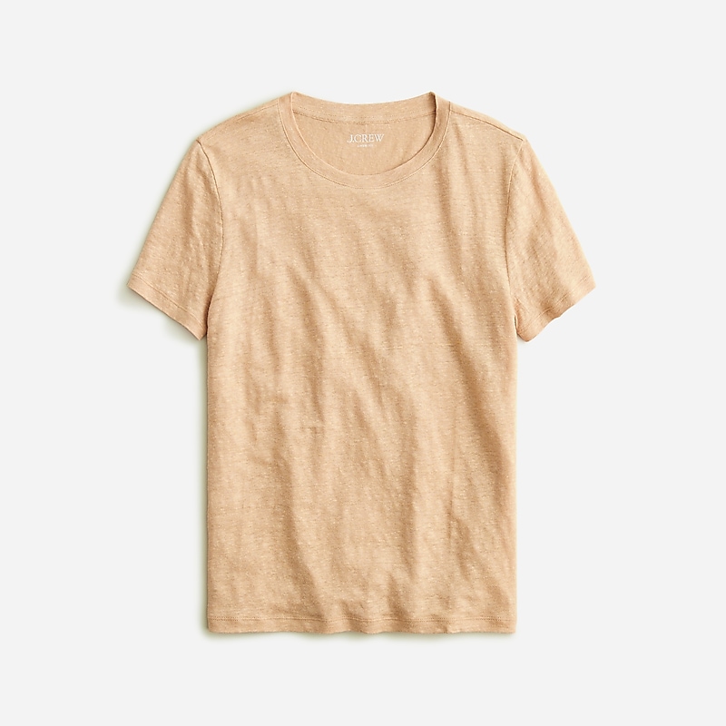 Honeyed Sand J.Crew Relaxed linen T-shirt | J.Crew Factory | LMSDA3620