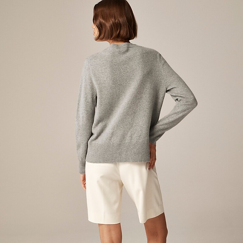 Hthr Ash J.Crew Cashmere classic-fit crewneck sweater | J.Crew Factory | ZYTUR5417