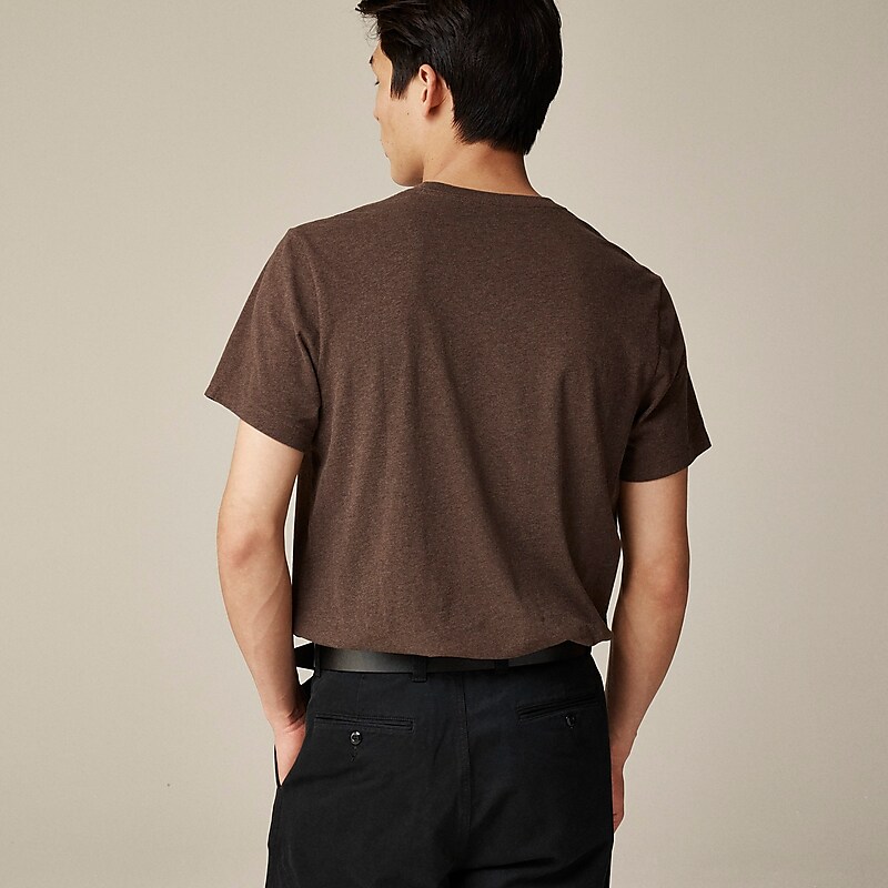 Hthr Dark Coffee J.Crew Sueded cotton T-shirt | J.Crew Factory | IAJVS4317