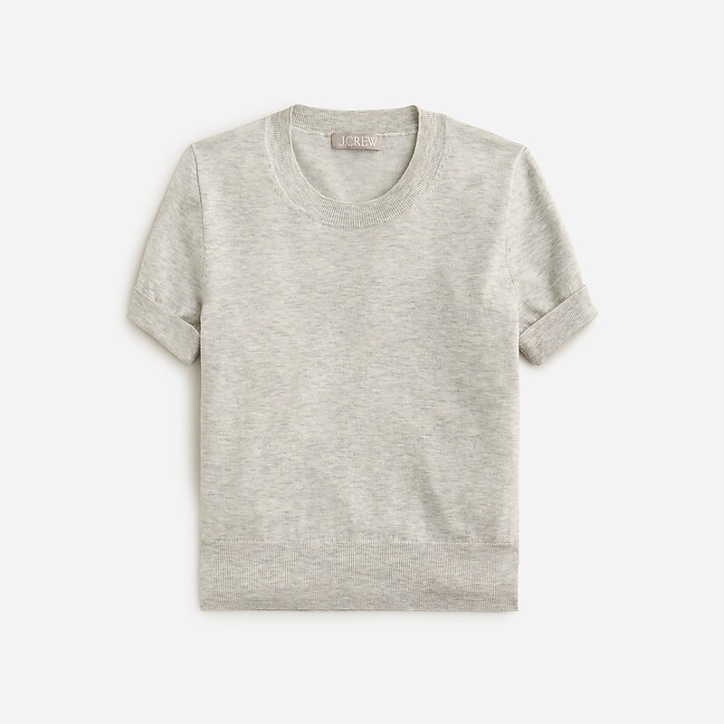 Hthr Dusk J.Crew Shrunken TENCEL™ lyocell-blend T-shirt | J.Crew Factory | FLWAG3071