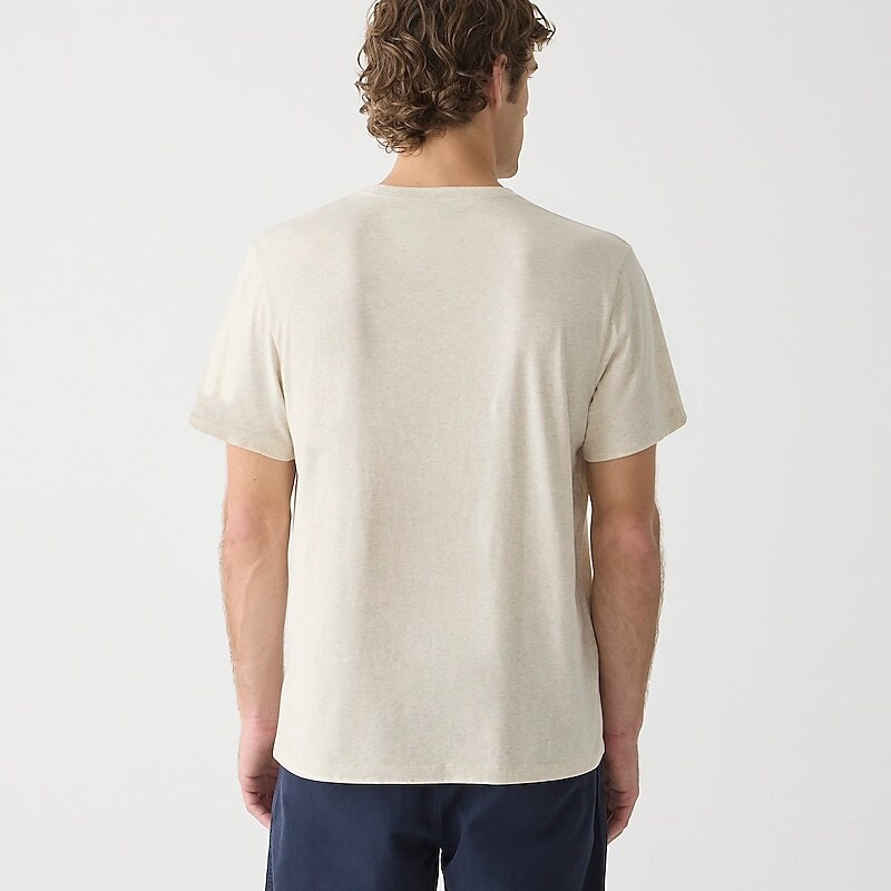 Hthr Ecru J.Crew Broken-in pocket T-shirt | J.Crew Factory | SJXPA3951