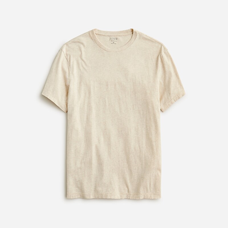 Hthr Ecru J.Crew Broken-in short-sleeve T-shirt | J.Crew Factory | WQNLE9045