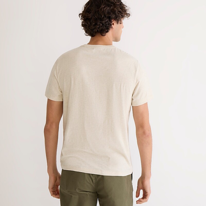 Hthr Ecru J.Crew Broken-in short-sleeve pocket T-shirt | J.Crew Factory | SKUCR6234