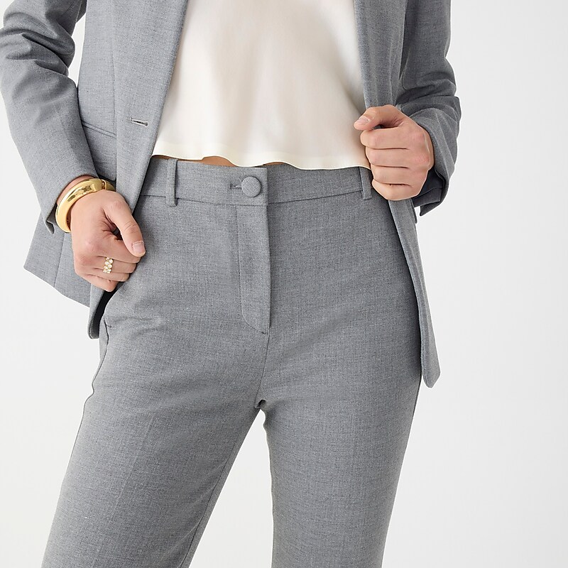 Hthr Graphite J.Crew High-rise Cameron pant in four-season stretch | J.Crew Factory | PNEXT7890