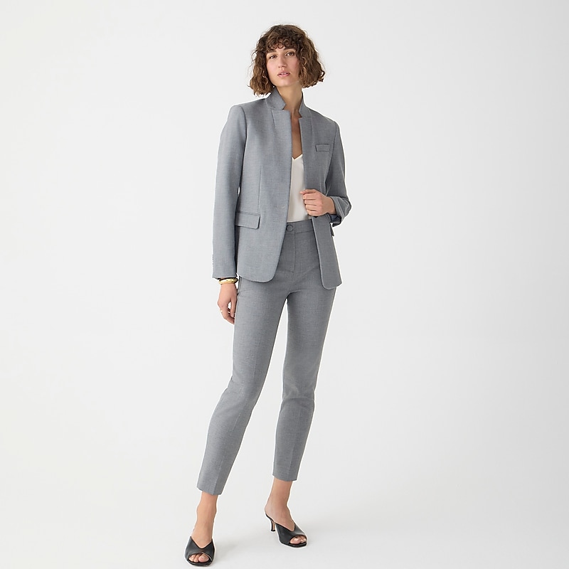 Hthr Graphite J.Crew High-rise Cameron pant in four-season stretch | J.Crew Factory | PNEXT7890