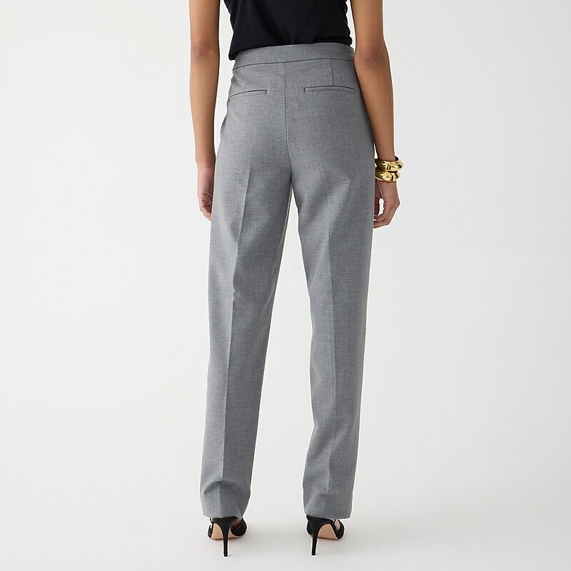 Hthr Graphite J.Crew Kate straight-leg pant in four-season stretch | J.Crew Factory | LGIQT1879