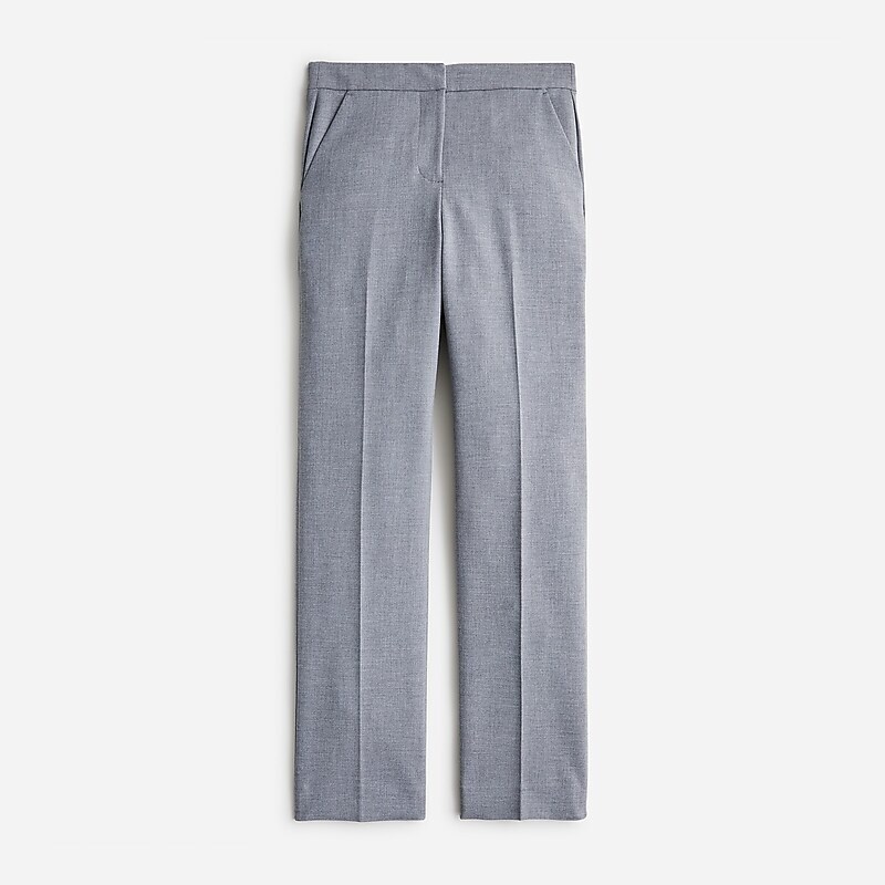 Hthr Graphite J.Crew Kate straight-leg pant in four-season stretch | J.Crew Factory | LGIQT1879