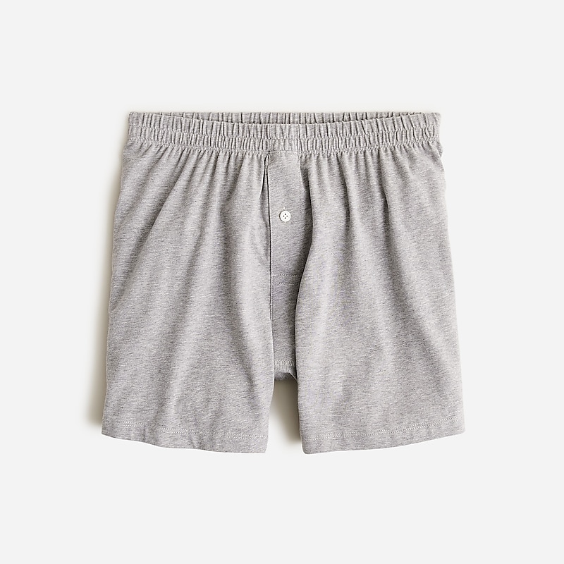 Hthr Graphite J.Crew Stretch knit boxer short | J.Crew Factory | VOLAU4790