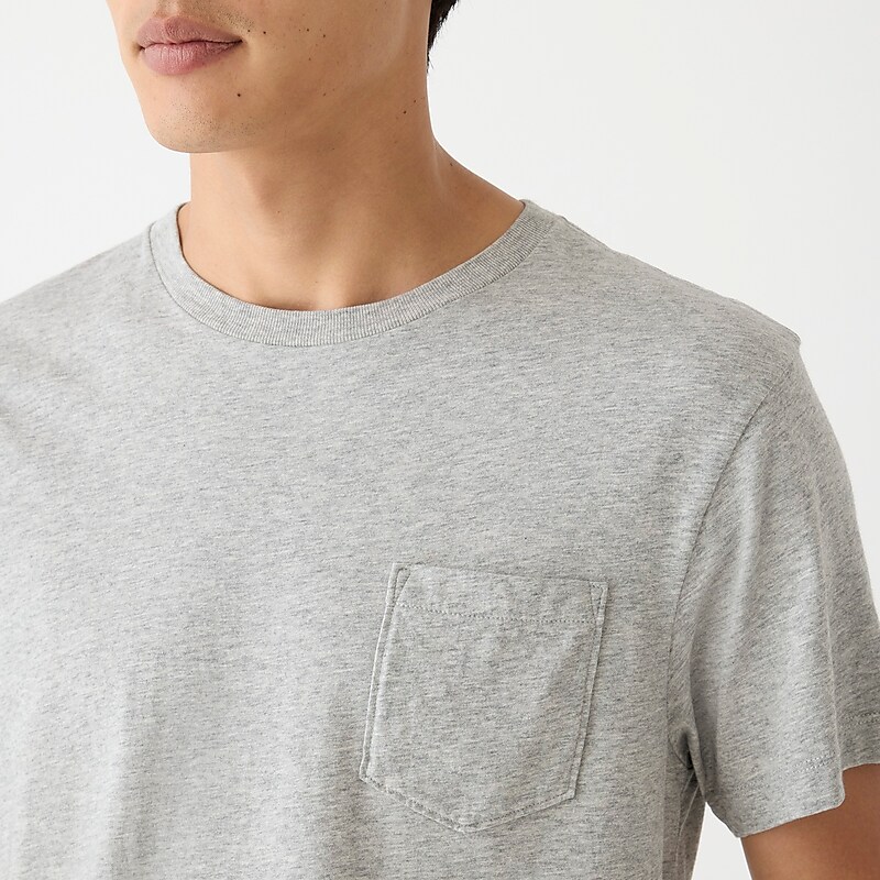 Hthr Grey J.Crew Broken-in pocket T-shirt | J.Crew Factory | LEJMN2987