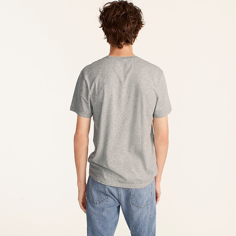 Hthr Grey J.Crew Broken-in short-sleeve V-neck T-shirt | J.Crew Factory | RFUGS7682