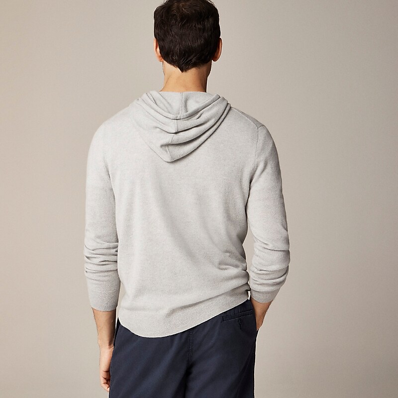 Hthr Grey J.Crew Cashmere hoodie | J.Crew Factory | AHMYS9067