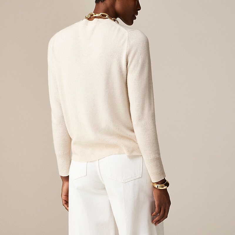 Hthr Natural J.Crew Cashmere classic-fit crewneck sweater | J.Crew Factory | DSJBM8720