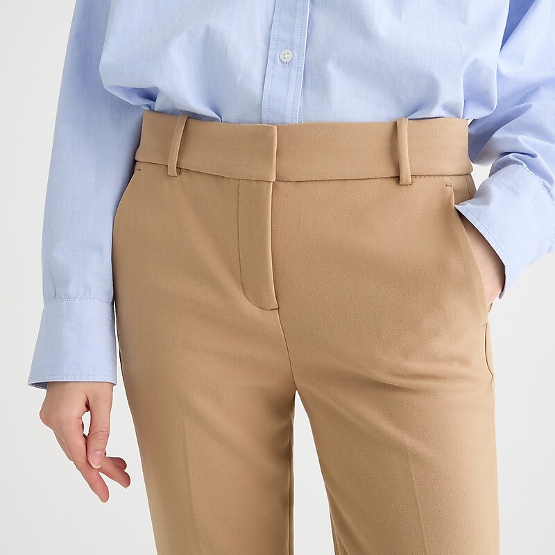 Hthr Saddle J.Crew Cameron slim cropped pant in four-season stretch | J.Crew Factory | QLJAV2734