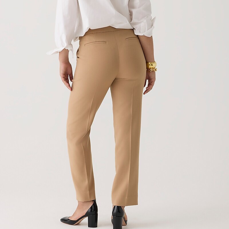 Hthr Saddle J.Crew Kate straight-leg pant in four-season stretch | J.Crew Factory | NZMSI8493