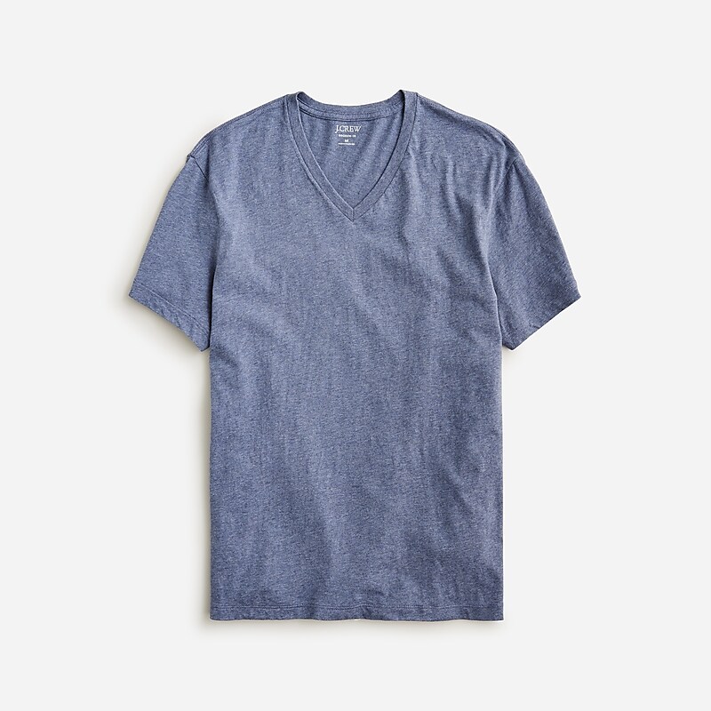 Hthr Shadow J.Crew Broken-in short-sleeve V-neck T-shirt | J.Crew Factory | MFNEL2983