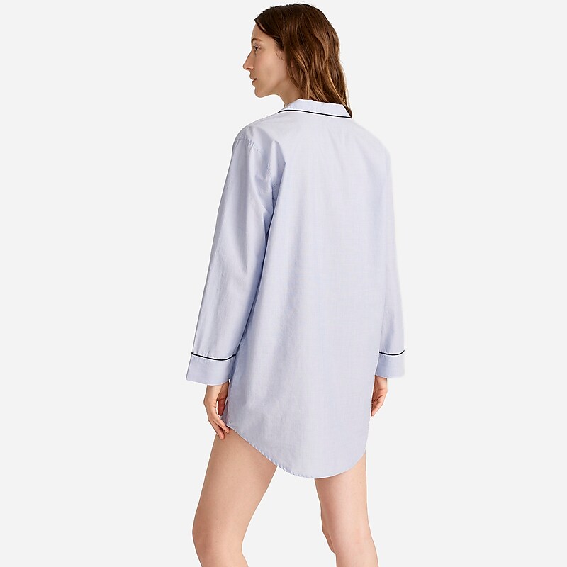 Hydrangea J.Crew End-on-end cotton nightshirt | J.Crew Factory | HDLCJ9308