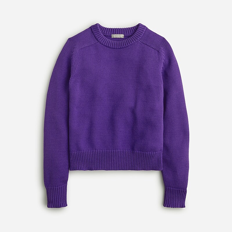 Imperial Purple J.Crew Relaxed pullover sweater | J.Crew Factory | IBSYU5948