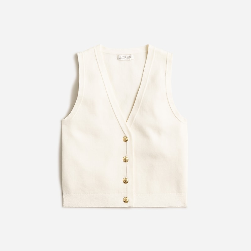 Ivory J.Crew Emilie sweater-vest | J.Crew Factory | WOEUP9578