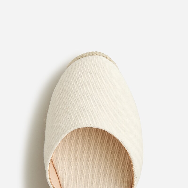 Ivory J.Crew Made-in-Spain lace-up high-heel espadrilles | J.Crew Factory | VHRNW4351