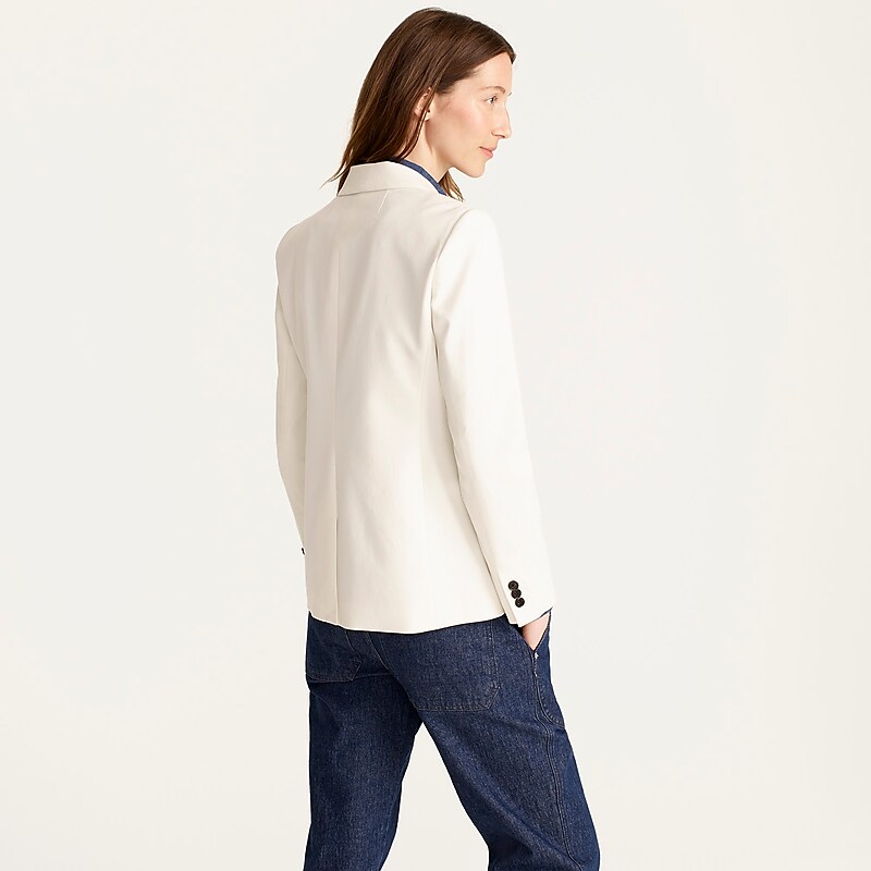 Ivory J.Crew Parke blazer in bi-stretch cotton | J.Crew Factory | WJUCK3204