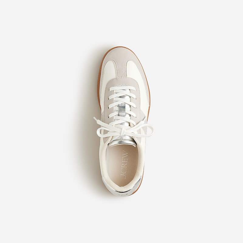 Ivory Metallic Multi J.Crew field sneakers | J.Crew Factory | LVZKB1426