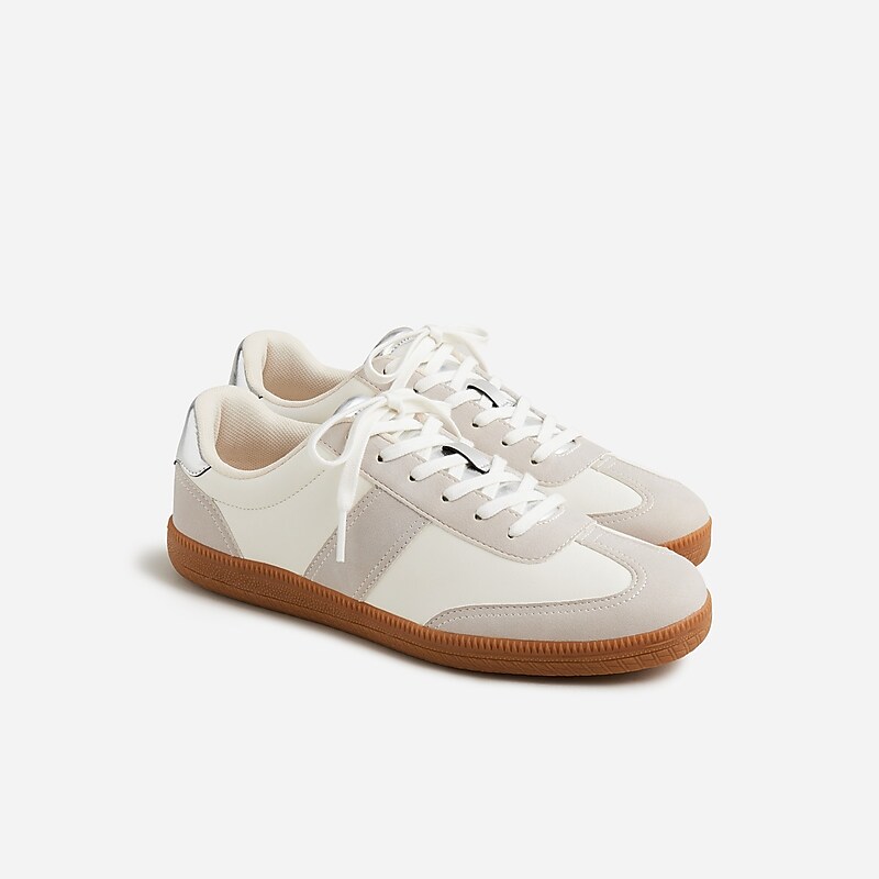 Ivory Metallic Multi J.Crew field sneakers | J.Crew Factory | DYLZS1946