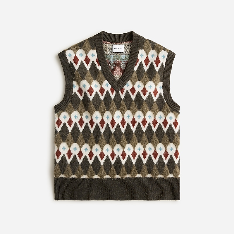 Ivy Green J.Crew Norse Projects™ Melvin merino wool-blend sweater-vest | J.Crew Factory | CSWRU3081