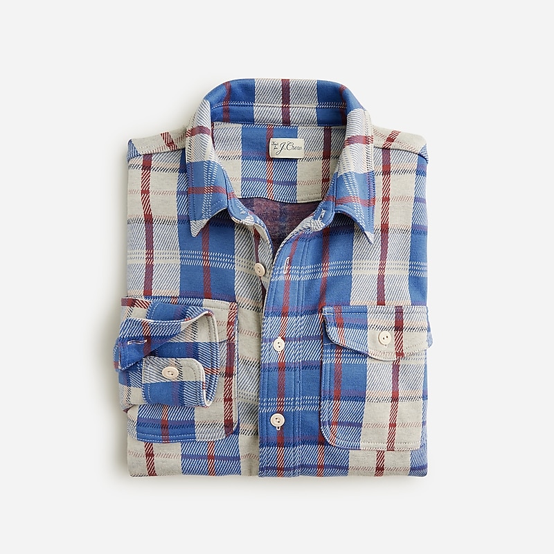 Jakson Blue Natural J.Crew Seaboard soft-knit shirt | J.Crew Factory | DAMTN5280