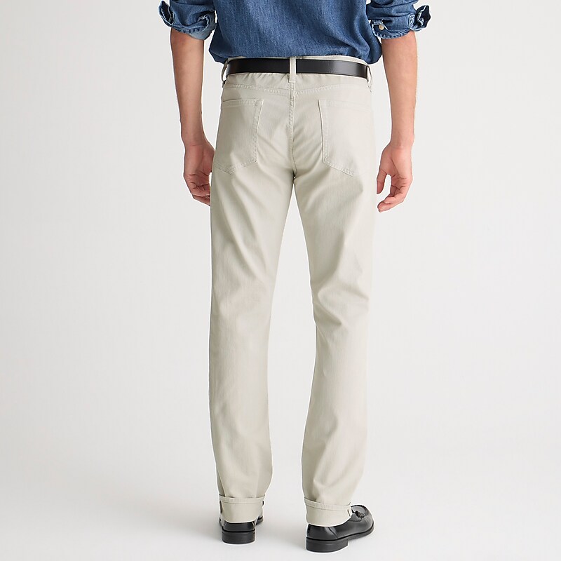 Jet Grey J.Crew 484 Slim-fit garment-dyed five-pocket pant | J.Crew Factory | YDUGX4829