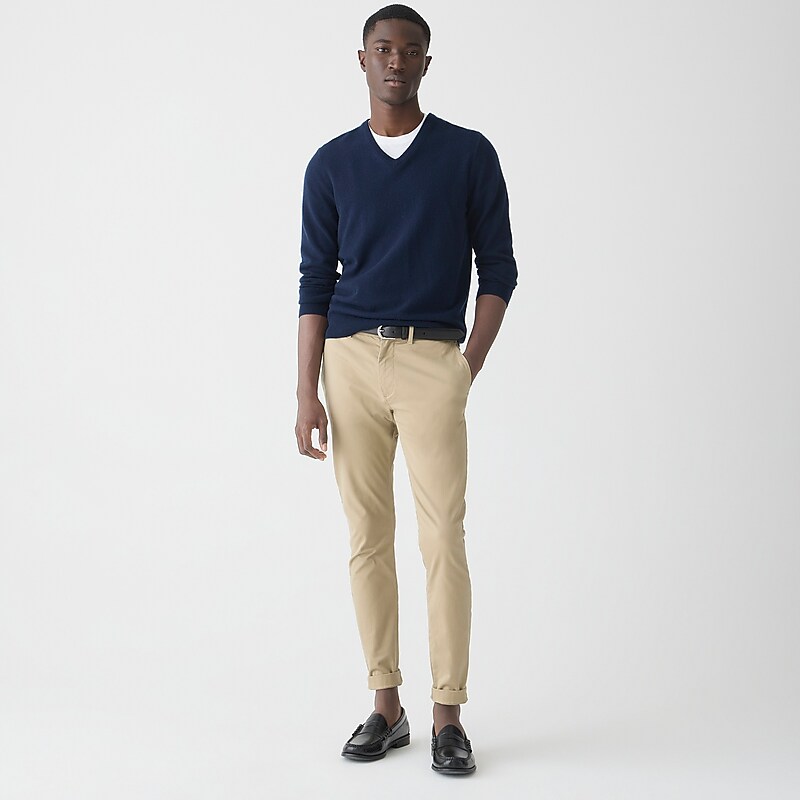 Khaki J.Crew 250 skinny-fit pant in stretch chino | J.Crew Factory | MDERF1920