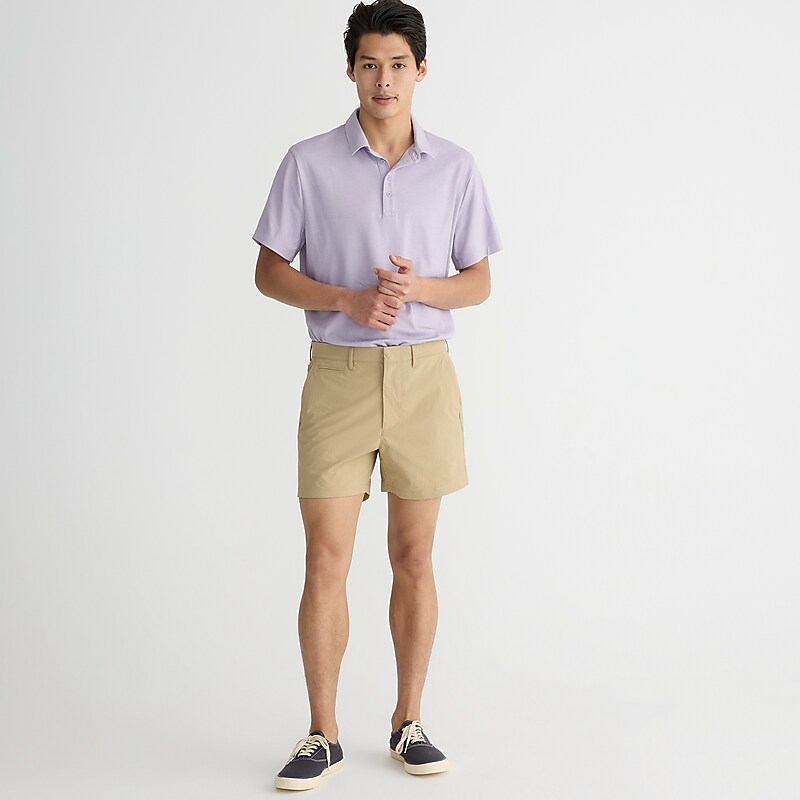 Khaki J.Crew 5'' tech short | J.Crew Factory | FKPRS7634