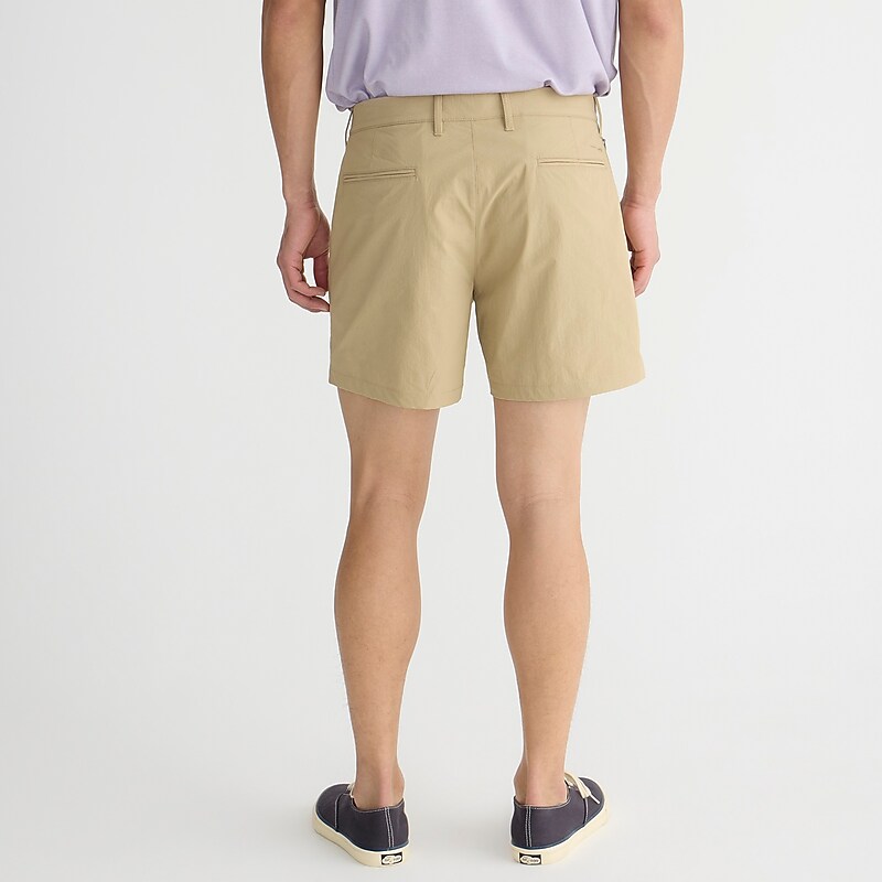 Khaki J.Crew 5'' tech short | J.Crew Factory | FKPRS7634