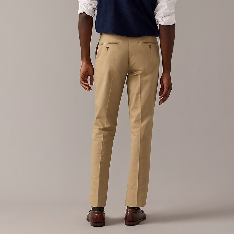 Khaki J.Crew Bowery dress pant in stretch chino | J.Crew Factory | PRHAJ9367