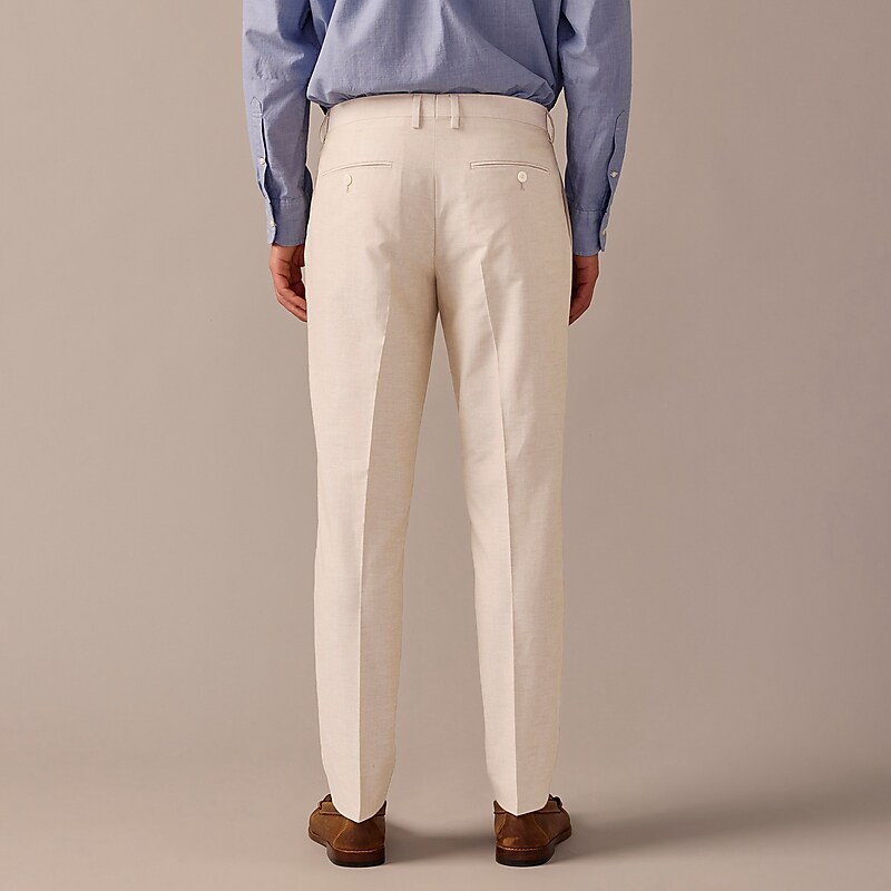 Khaki J.Crew Ludlow Slim-fit suit pant in Portuguese cotton oxford | J.Crew Factory | FWPZI4893