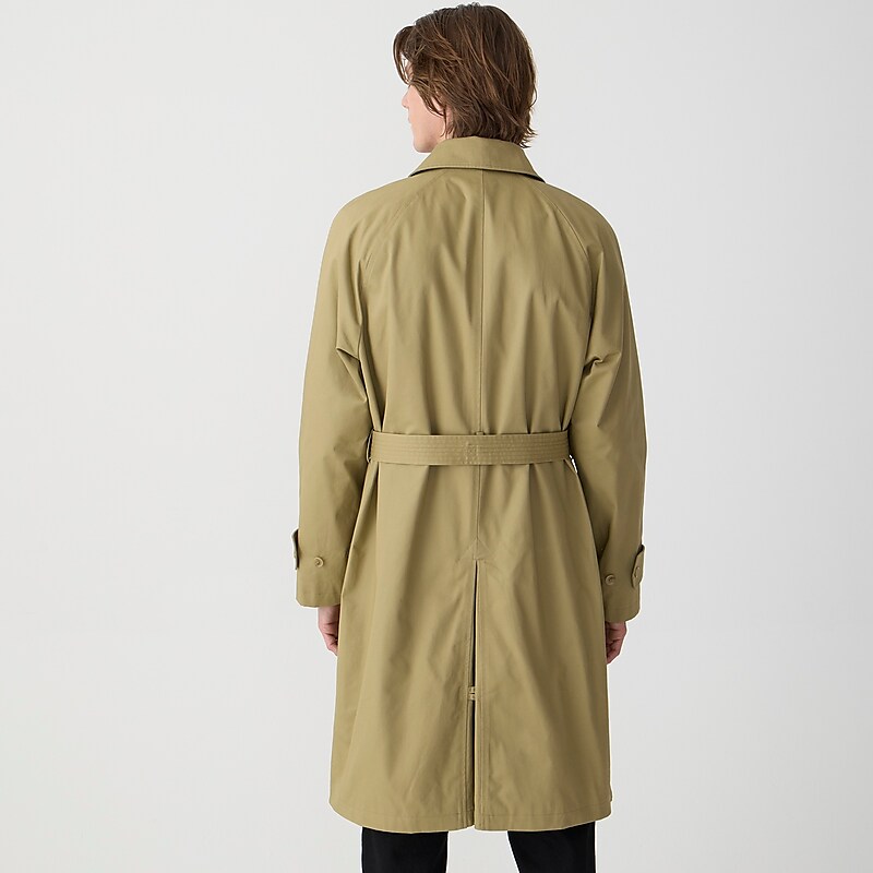 Khaki J.Crew Ludlow trench coat in water-resistant cotton | J.Crew Factory | ILPKA8304