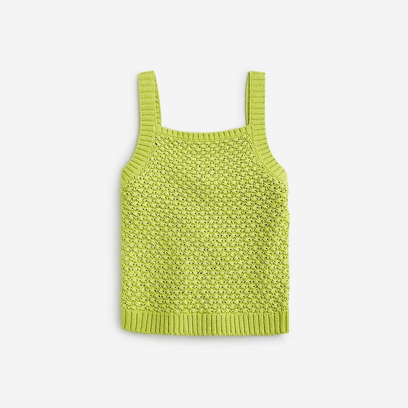 Kiwi J.Crew Basket-stitch sweater-tank | J.Crew Factory | JHEVG1524