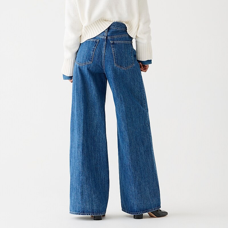 Laura Wash J.Crew High-rise superwide-leg jean | J.Crew Factory | UPRHA6708