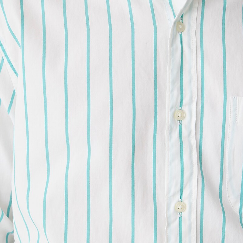 Laurent White Green J.Crew Secret Wash cotton poplin shirt | J.Crew Factory | KWPMB6547