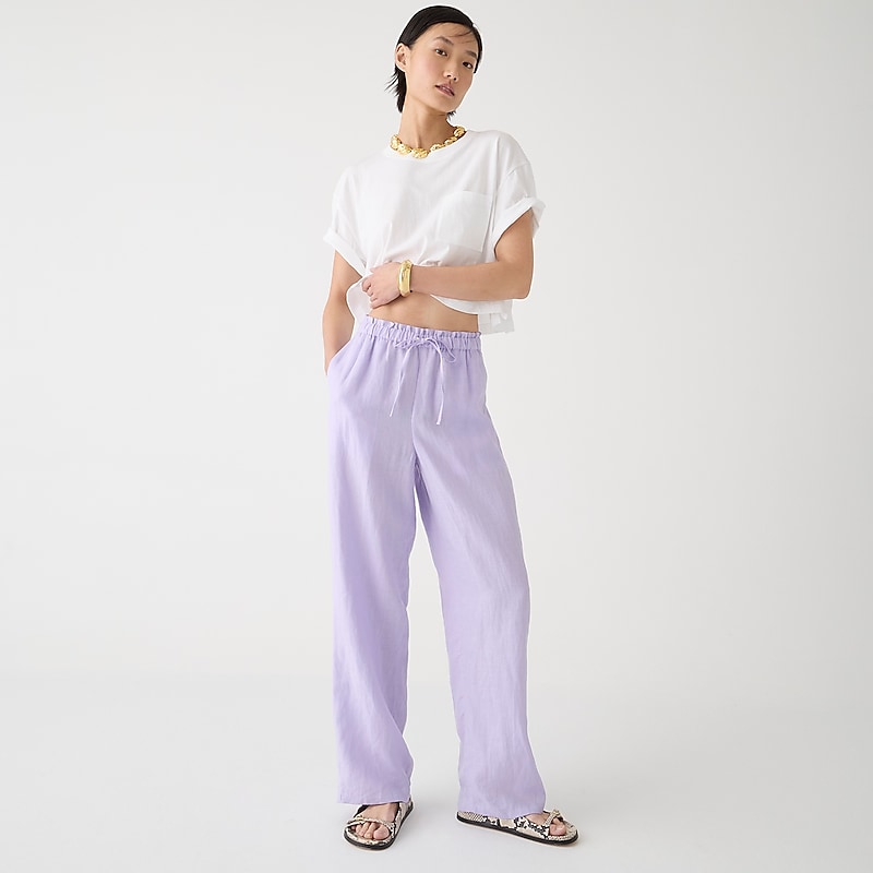 Lavender Jade J.Crew Soleil pant in linen | J.Crew Factory | FCLPB4709