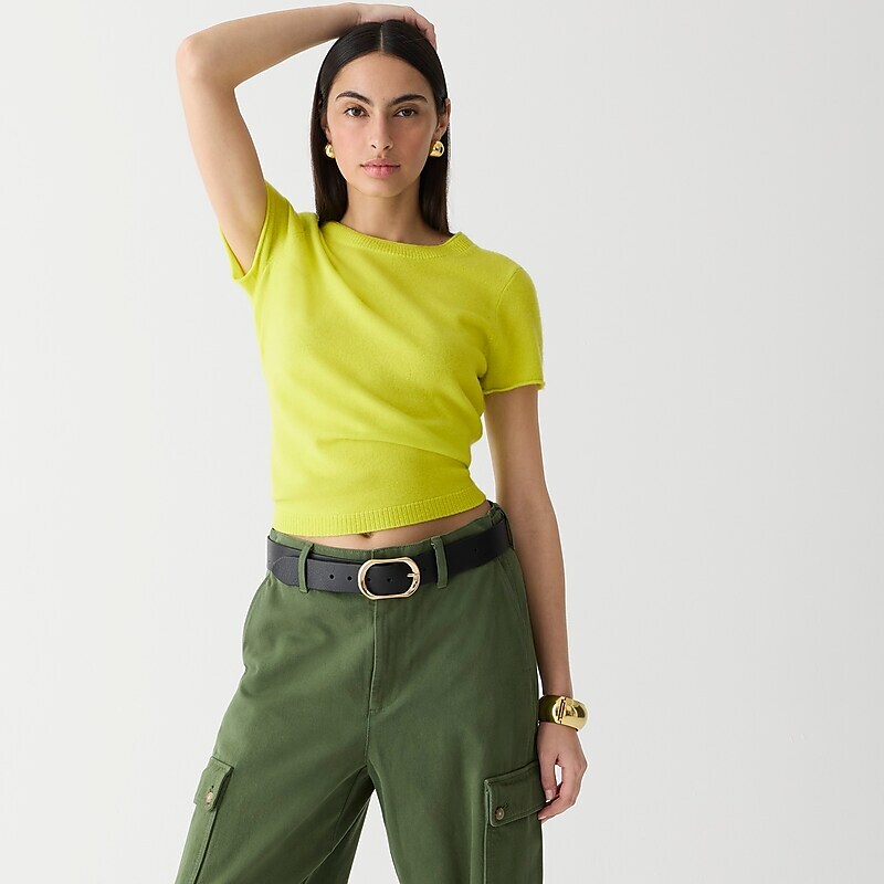 Lemon Sorbet J.Crew Cashmere relaxed T-shirt | J.Crew Factory | UIBVD4809