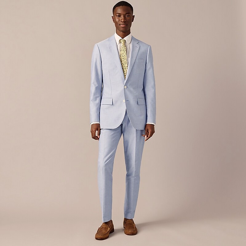 Light Blue J.Crew Ludlow Slim-fit suit jacket in Portuguese cotton oxford | J.Crew Factory | QCJBT3517