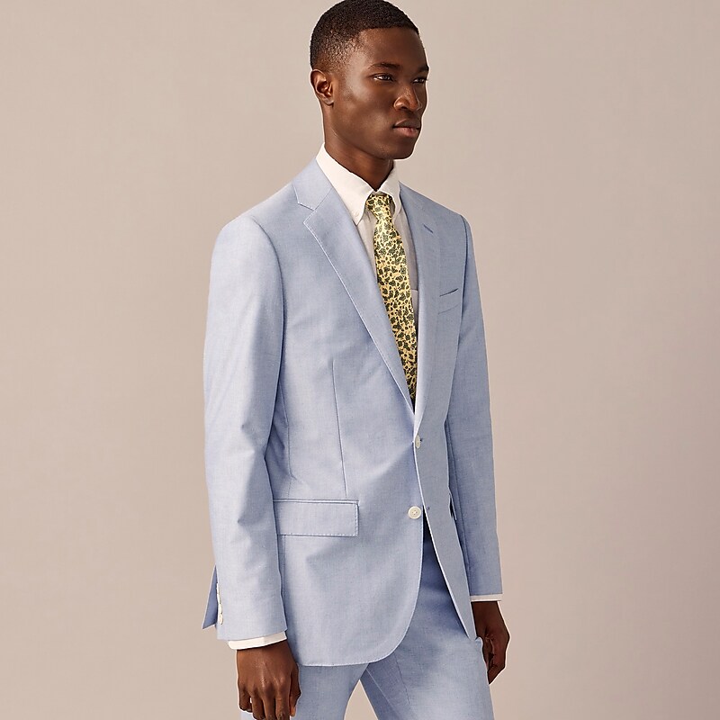 Light Blue J.Crew Ludlow Slim-fit suit jacket in Portuguese cotton oxford | J.Crew Factory | QCJBT3517